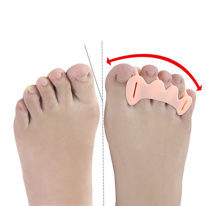 Three-hole Silicone Hallux Valgus Toe Separator Brace