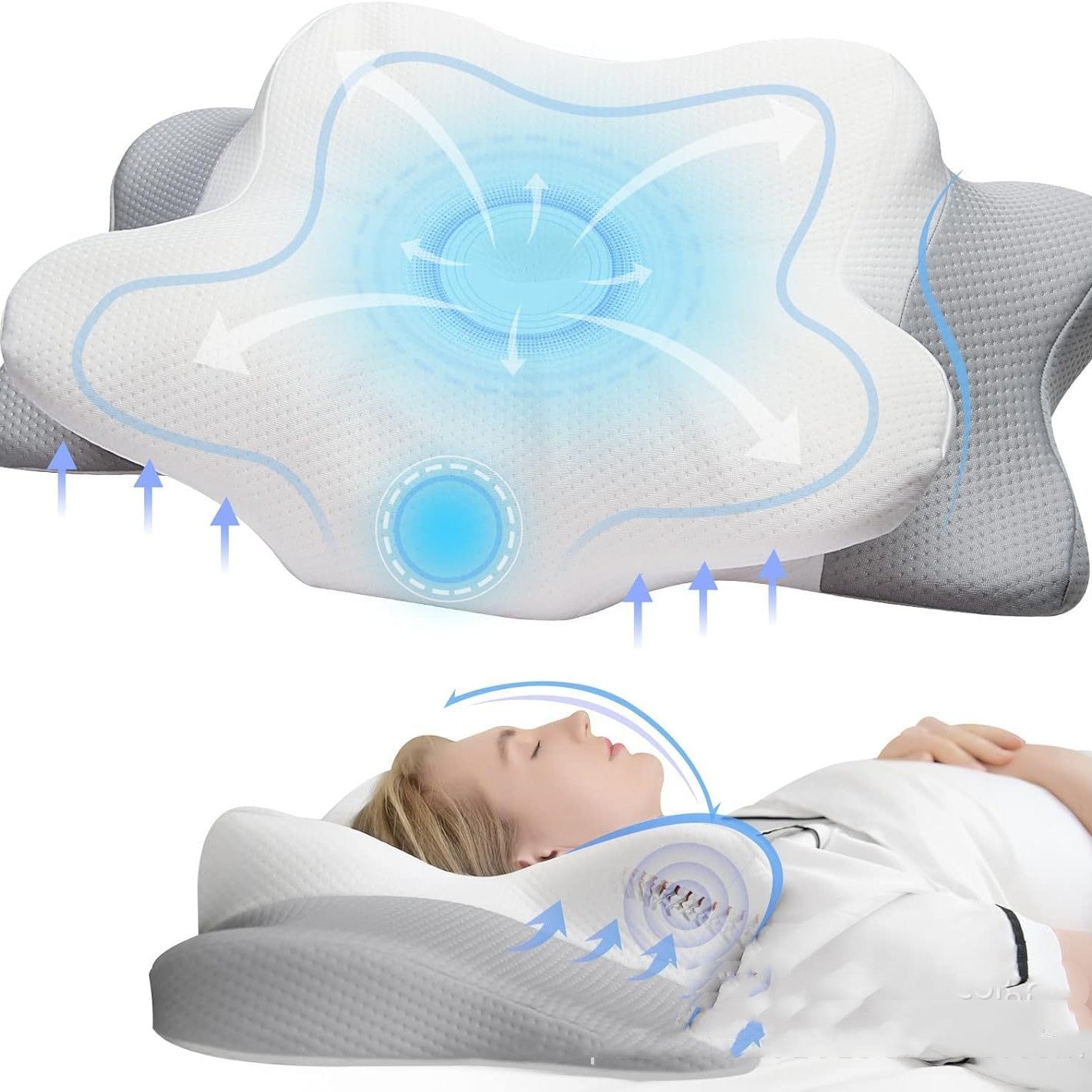 Memory Cotton Pillow Butterfly Shape