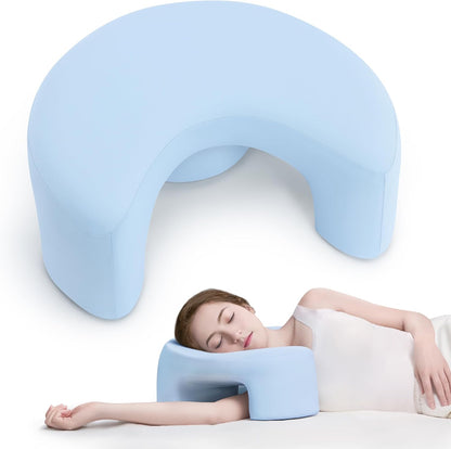 Side Sleeping Pillow with Arm Holes - Ergonomic Memory Foam Pillow for Cervical, Neck, Shoulder & Rotator Cuff Pain Relief - Ideal for Side Sleepers.